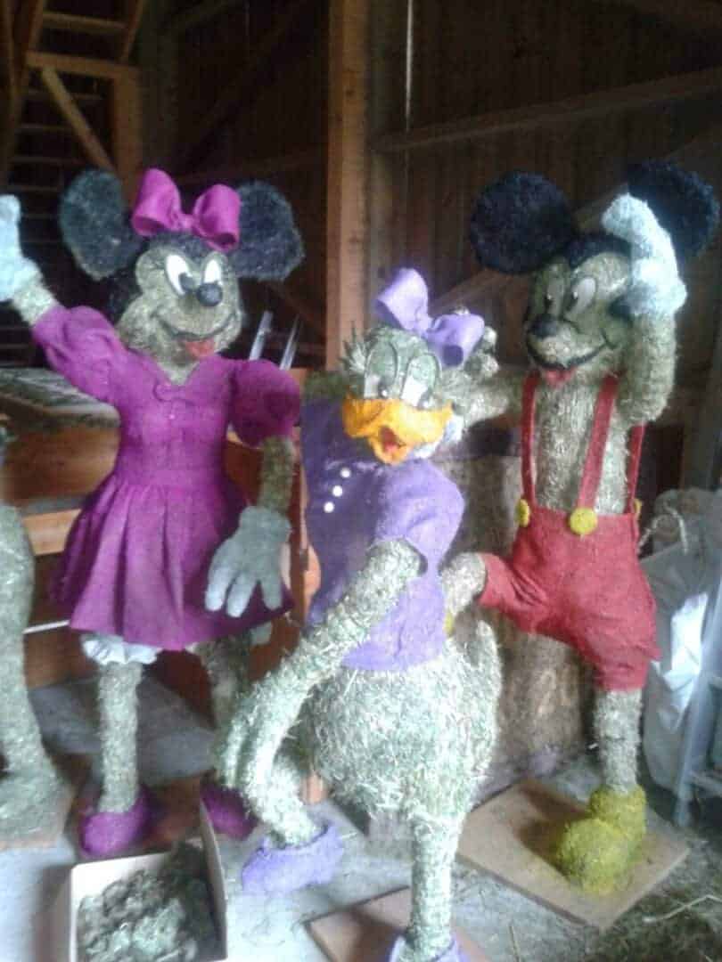 Disney characters from hay